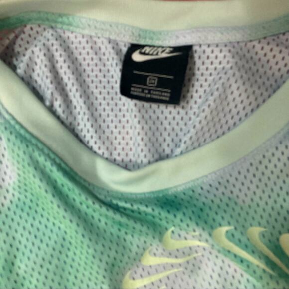 Nike activewear sportswear cropped mesh jersey top tie dye cinched hem size 2X - Picture 3 of 5